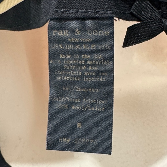 Rag & Bone Color Block Wool Floppy Brim Fedora NWOT - Picture 7 of 10